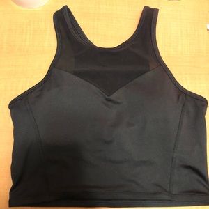 F21 Cropped Mesh Athletic Top